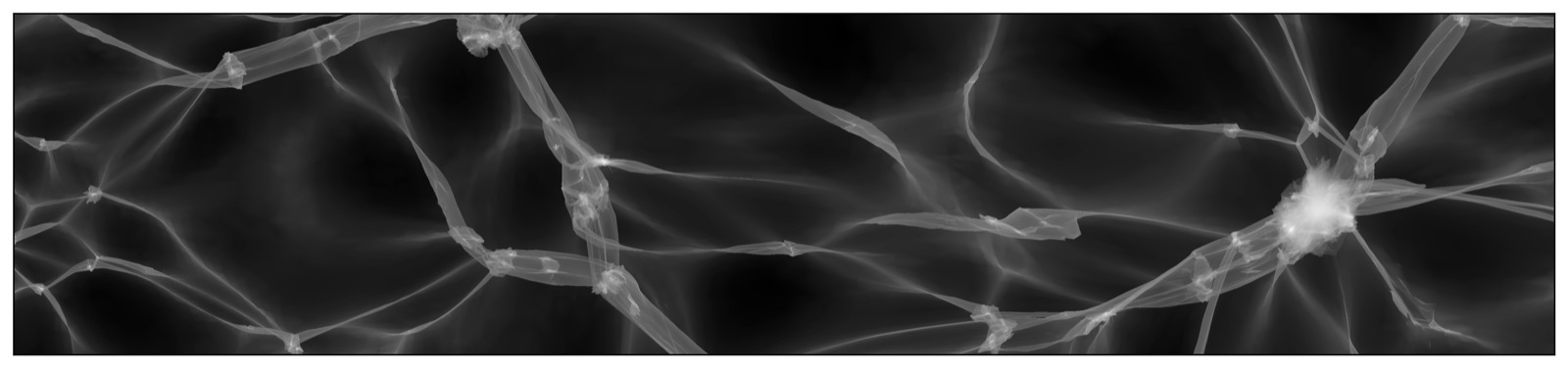 Density field of the cosmic web in an N-body simulation
